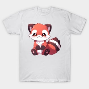 Simple drawn cute red panda T-Shirt